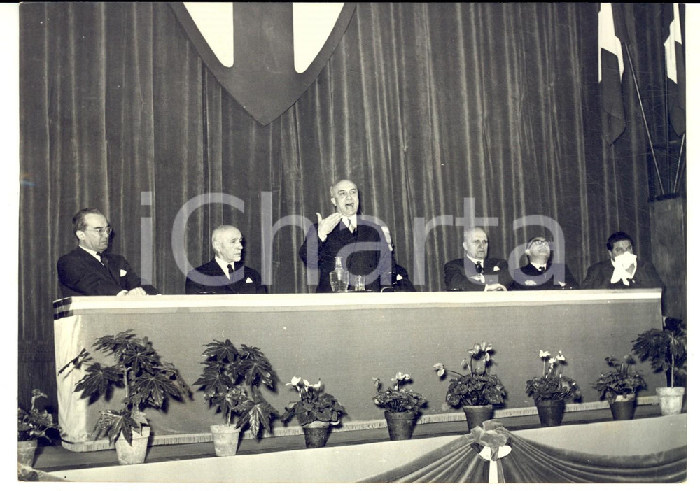 1959 ROMA 40° Anniversario Partito Popolare - Discorso Amintore FANFANI *Foto