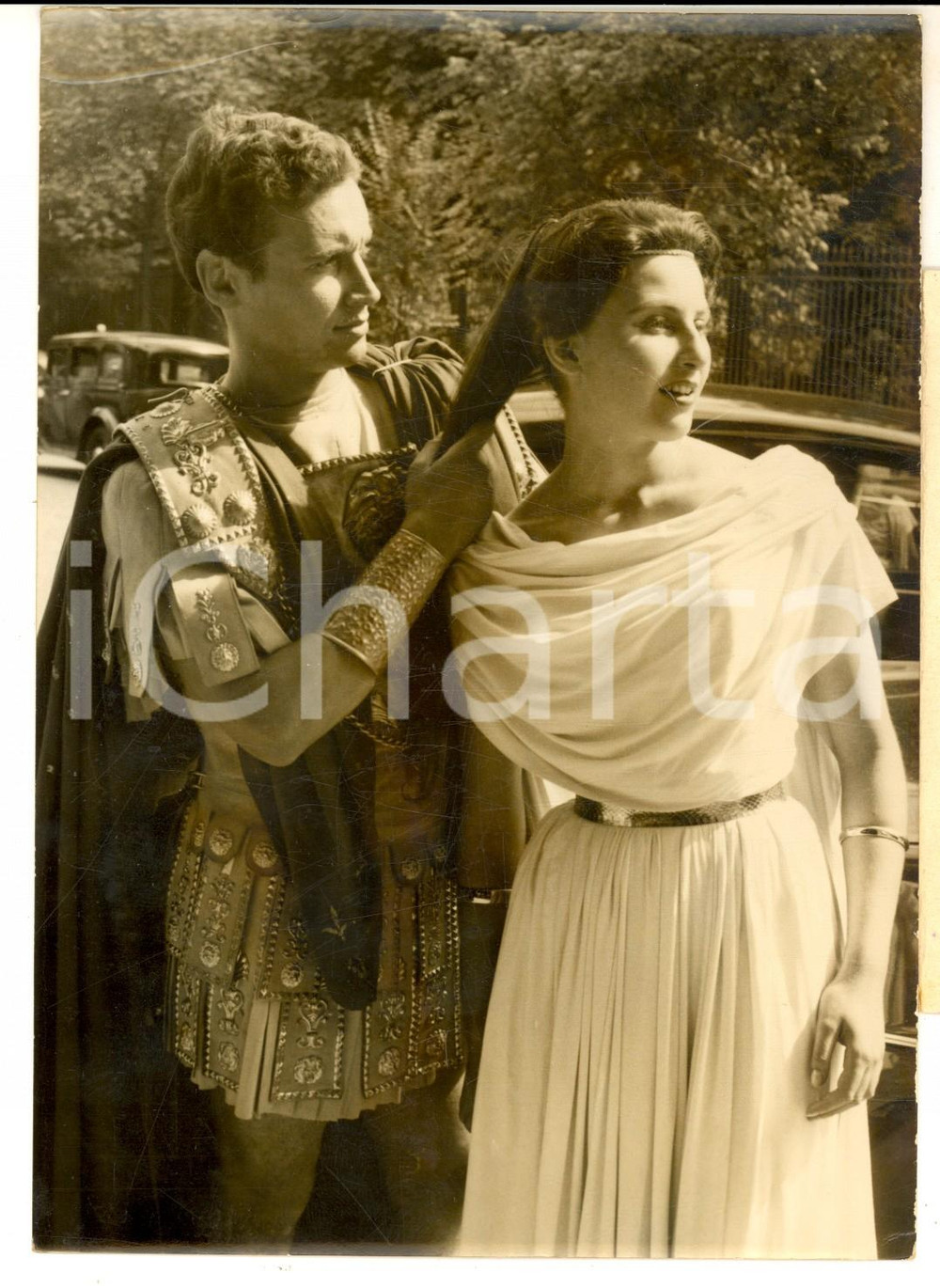 Fotografia d epoca originale 1956 PARIS Concours de TragÃ©die  AndrÃ© OUMANSKY coiffe M.lle WASSERMANN  Photo 1
