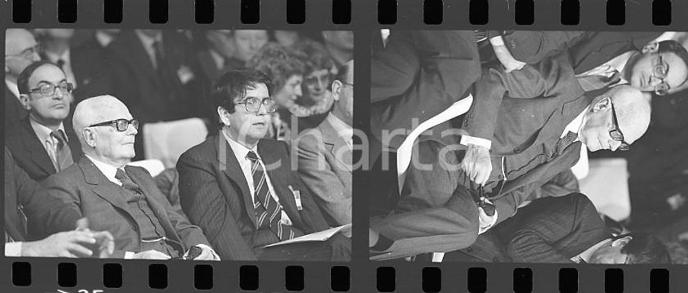 35mm LOTTO 2 NEGATIVI * 1984 CONFINDUSTRIA Sandro PERTINI Vittorio MERLONI