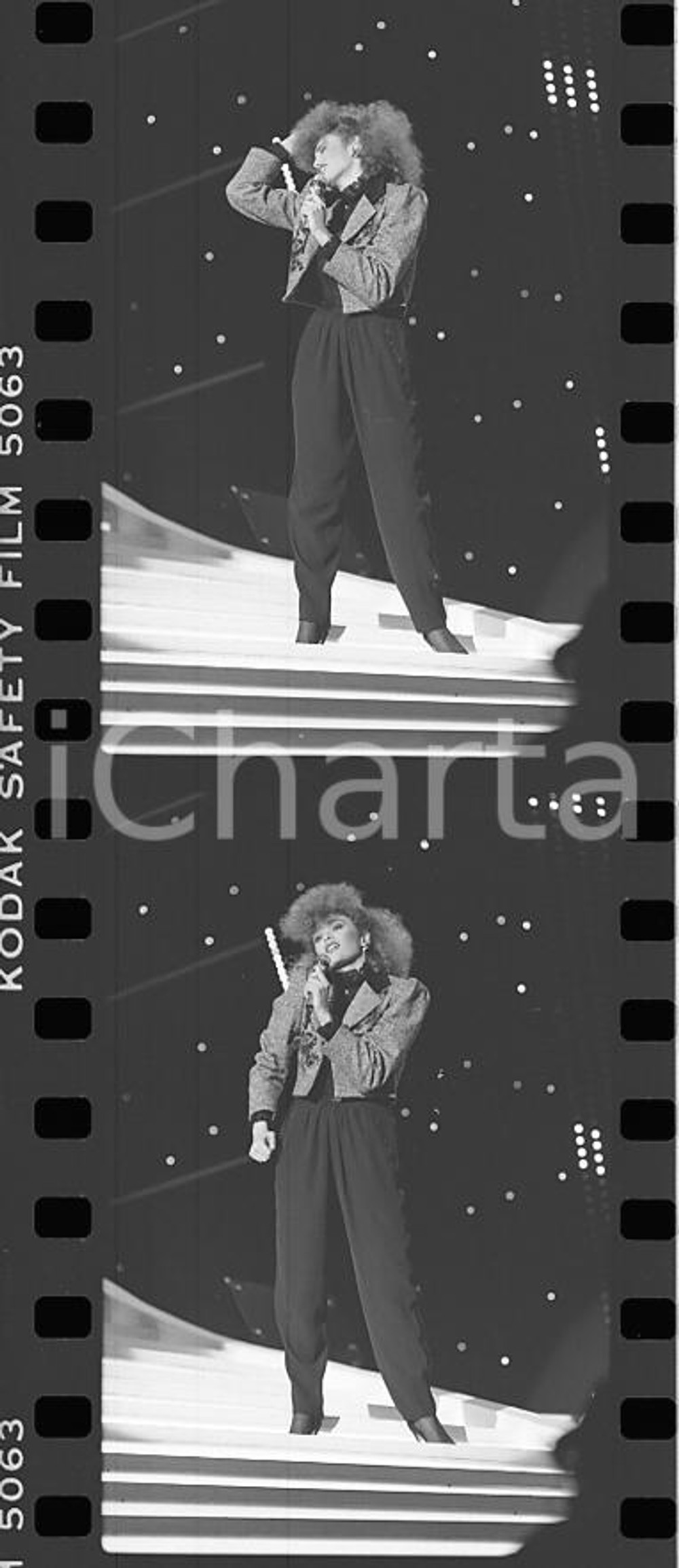 35mm LOTTO 2 NEGATIVI * 1984 FESTIVAL SANREMO Flavia FORTUNATO in gara (2)