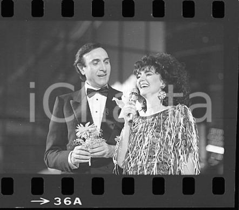 35mm NEGATIVO ORIGINALE * 1984 FESTIVAL SANREMO Pippo BAUDO con FIORDALISO 3