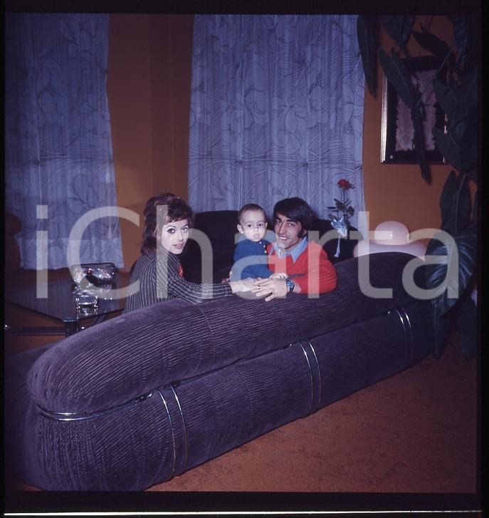 6X6cm NEGATIVO ORIGINALE* 1970ca COSTUME Pietro ANASTASI con Anna BIANCHI 5