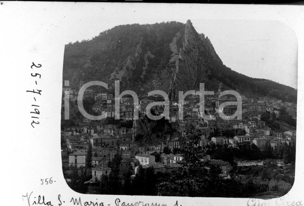 1912 VILLA SANTA MARIA (CH) Veduta panoramica * Foto cartolina RARISSIMA
