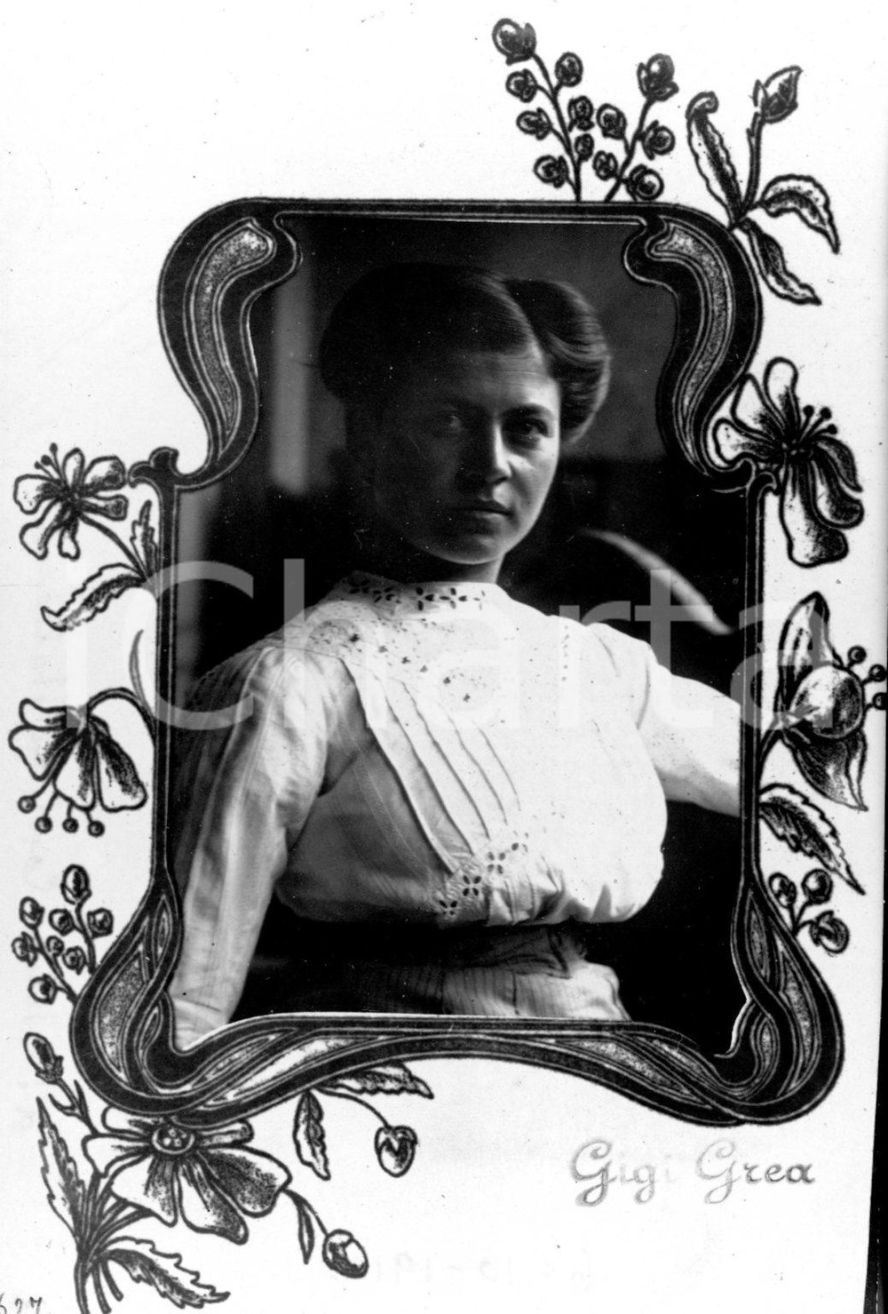 1912 CORTIGLIONE (AT) Ritratto della signorina FRANCESCA BALDI *Foto cartolina Non viaggiataCONDIZIONI: G  NOTA BENE: TUTTI I DIRITTI RISERVATI;E' VIETATA LA RIPRODUZIONE    originale e autentica 1