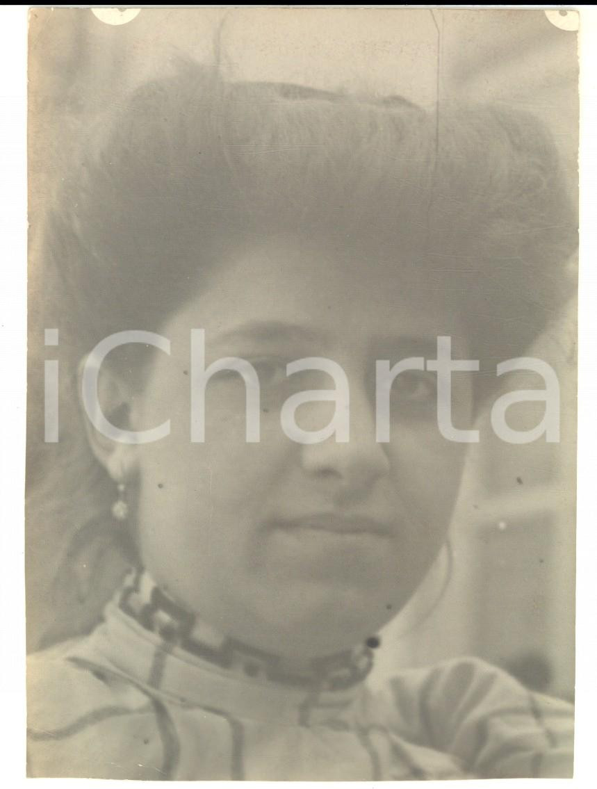 1907 SESTRI LEVANTE Ritratto di una giovane donna - Foto ARTISTICA 10x14 cm