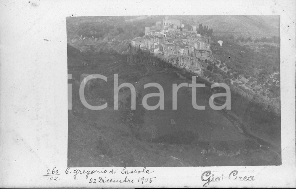 1905 SAN GREGORIO DI SASSOLA  *VERA FOTO in formato cartolina