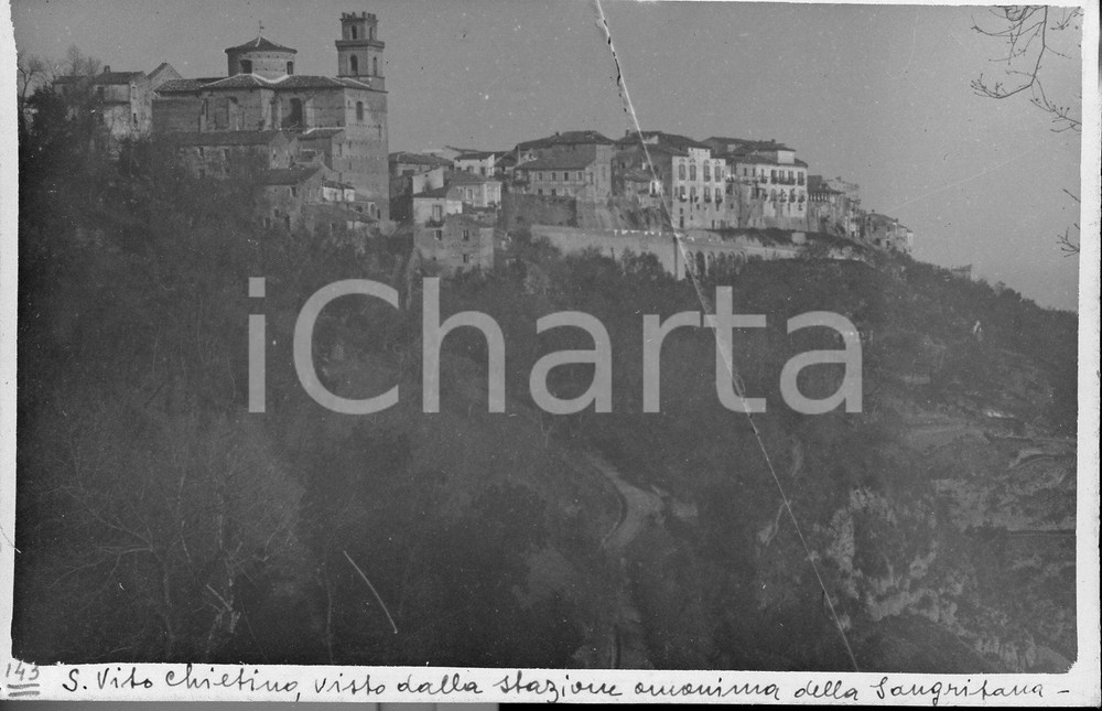 1912 SAN VITO CHIETINO Veduta dalla stazione della Sangritana *Vedi descrizione