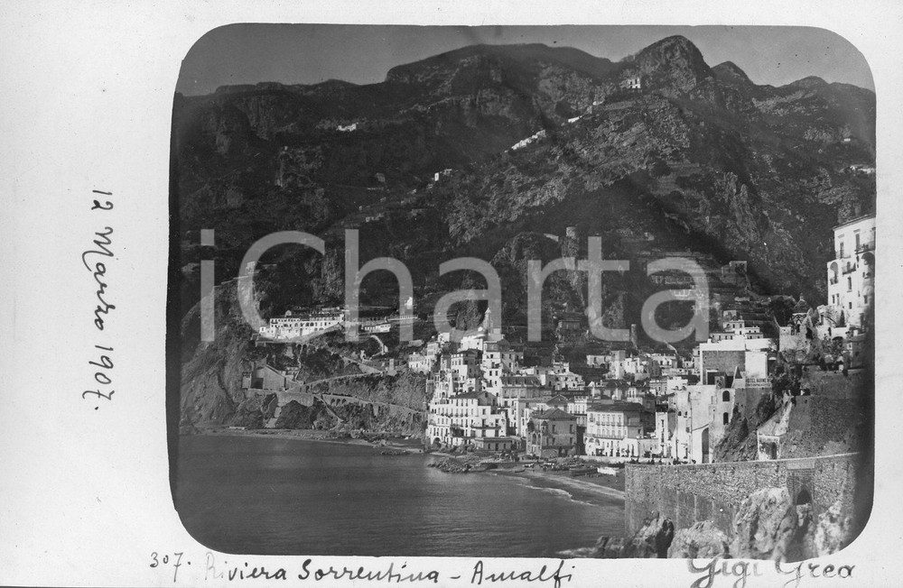 1907 RIVIERA SORRENTINA Scorcio di AMALFI  *Fotocartolina