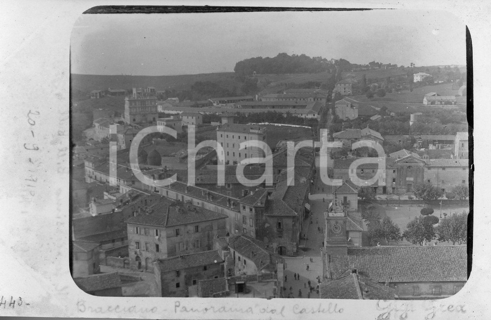 1912 BRACCIANO Panorama dal Castello *Fotocartolina