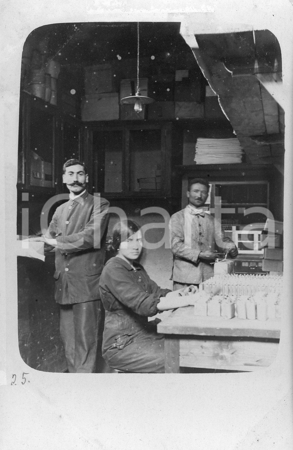1915 ROMA Fratelli Spierer Pile Elettriche Funzionario *Fase degli imballaggi