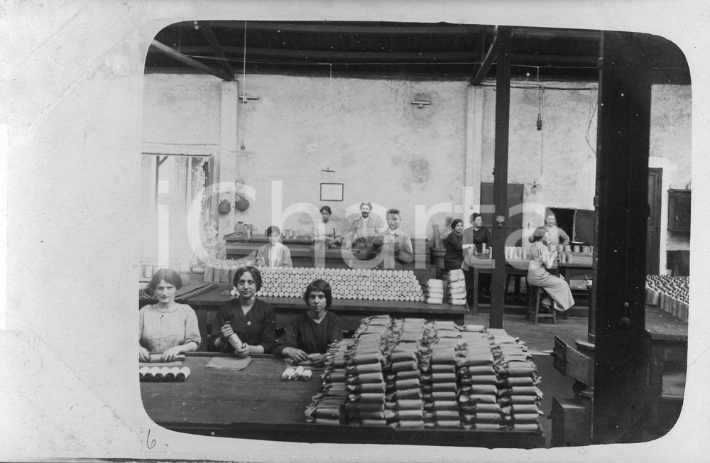1915 ROMA Fratelli Spierer Pile Elettriche *Fase di insaccatura