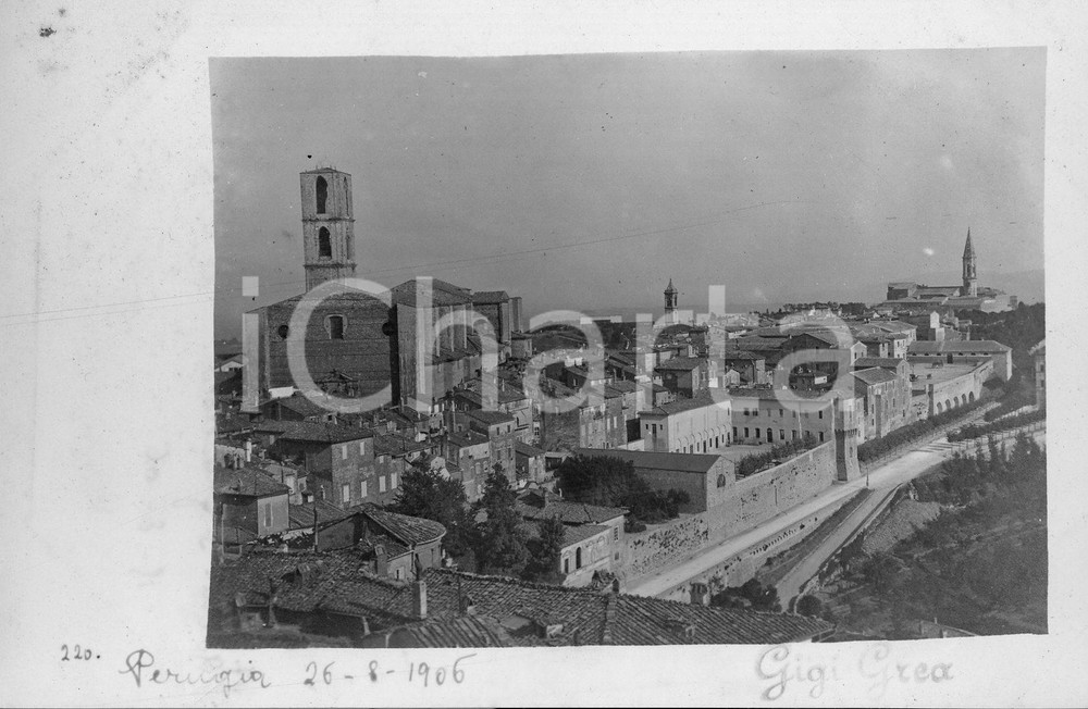 1906 PERUGIA Veduta generale dell'abitato *Fotocartolina
