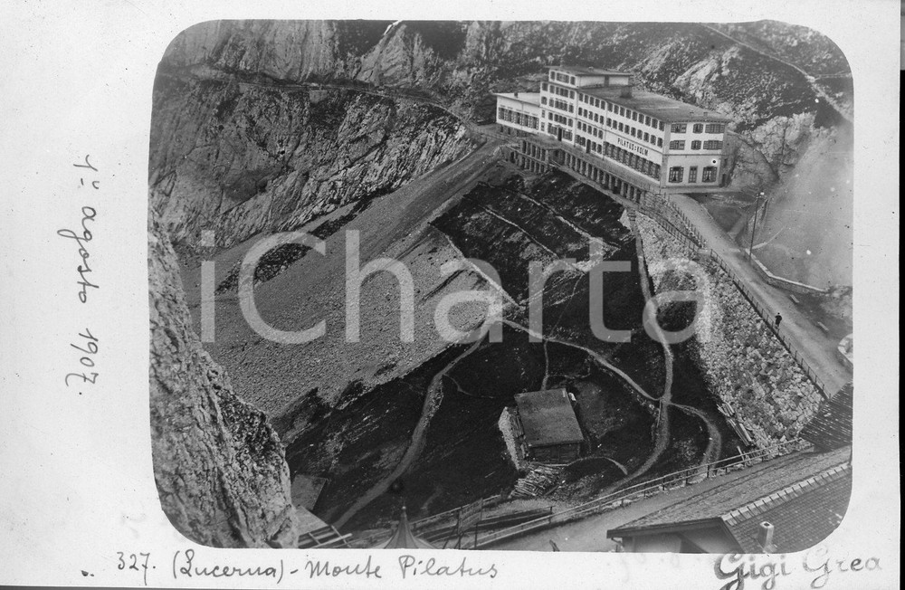 1907 LUCERNA Monte Pilatus *Fotocartolina