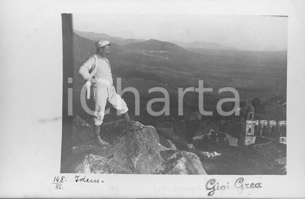 1905 ROMA GUIDONIA MONTECELIO Veduta dalle alture **Fotocartolina