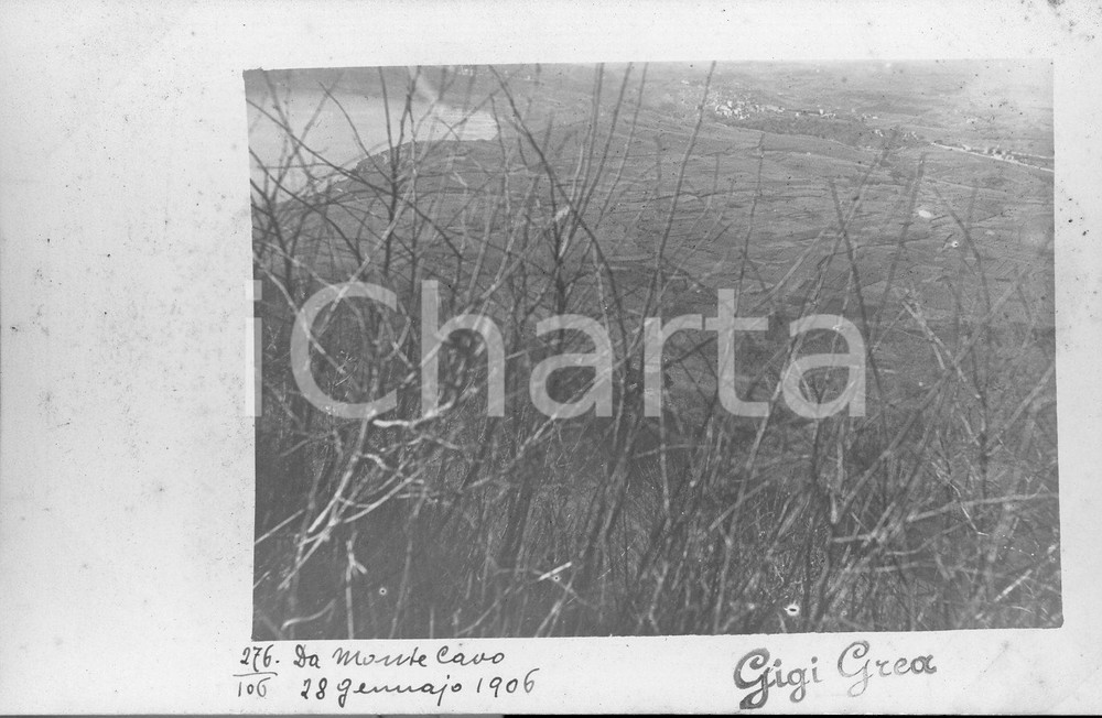 1906 COLLI ALBANI Veduta panoramica dal MONTE CAVO *Fotocartolina