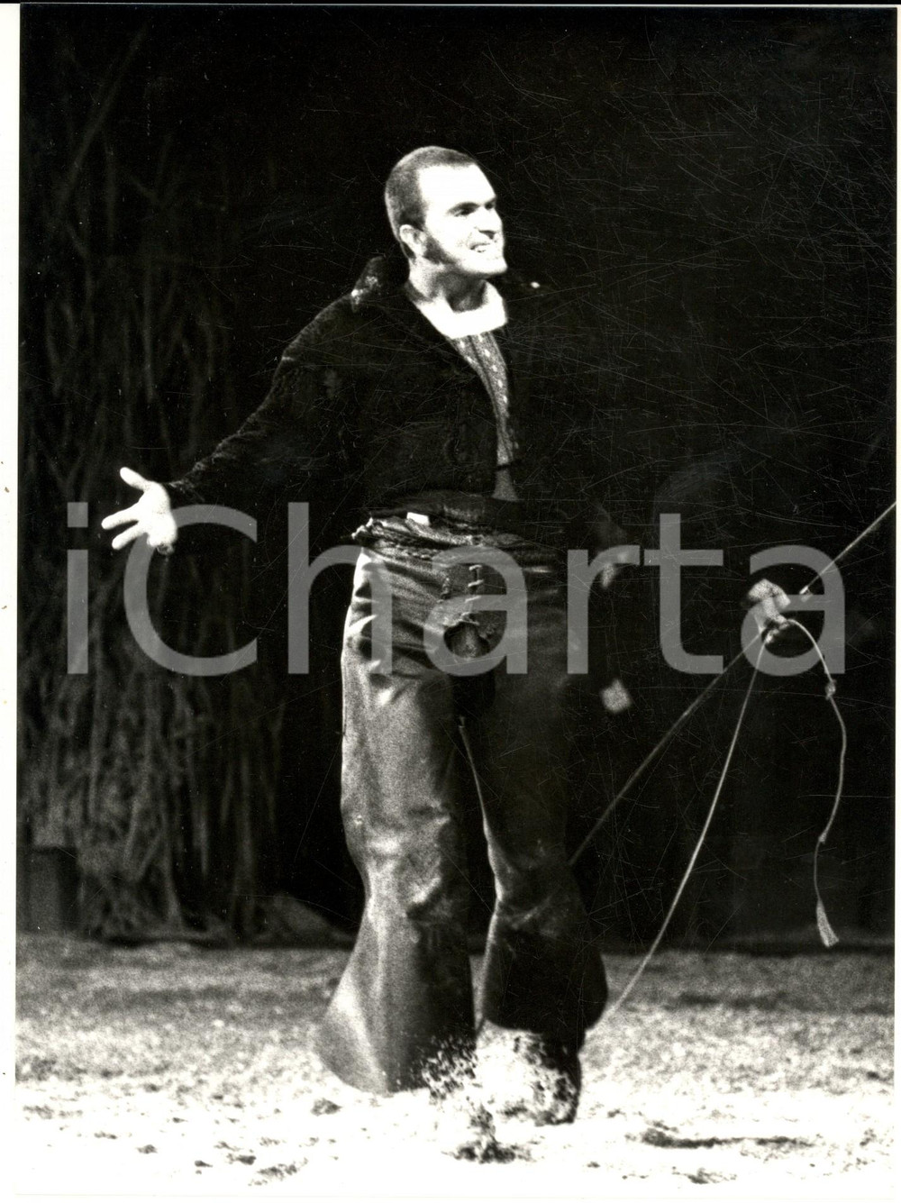1985 ca FRANCE Teatro equestre ZINGARO - BARTABAS in scena - Foto 18x24 cm
