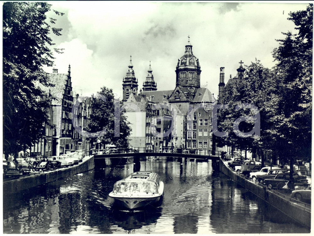 1975 ca AMSTERDAM The Skinny Bridge across the Amstel river - Photo 23x17 cm