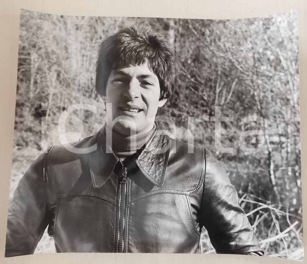 1970 ca COSTUME ITALIA Ritratto del ciclista Francesco MOSER *Foto 40x30 cm