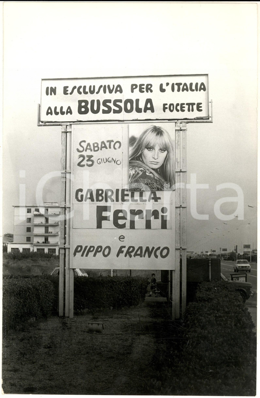 1973 VERSILIA LA BUSSOLA di FOCETTE Cartellone concerto Gabriella FERRI *Foto
