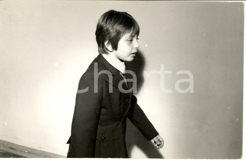 1970 ca COSTUME MILANO Massimiliano PANI bambino a scuola (1) Foto 31x20 cm