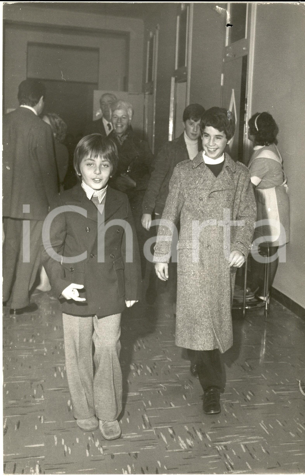 1970 ca COSTUME MILANO Massimiliano PANI bambino a scuola (2) Foto 20x31 cm