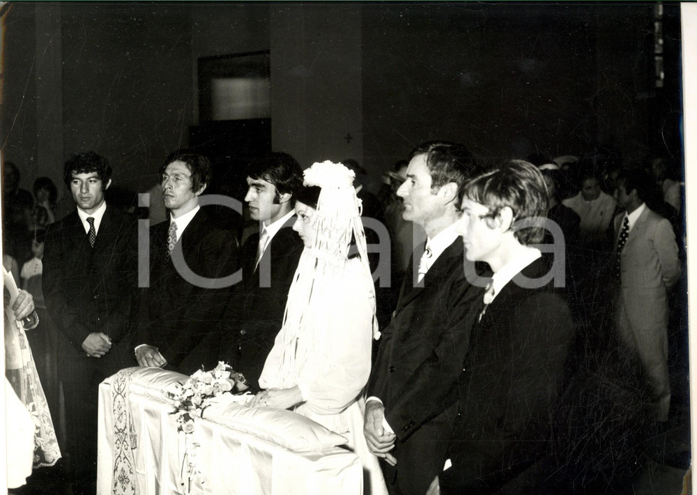 1970 ca COSTUME Nozze calciatore Pietro ANASTASI e Anna BIANCHI (3) *Foto 30x22