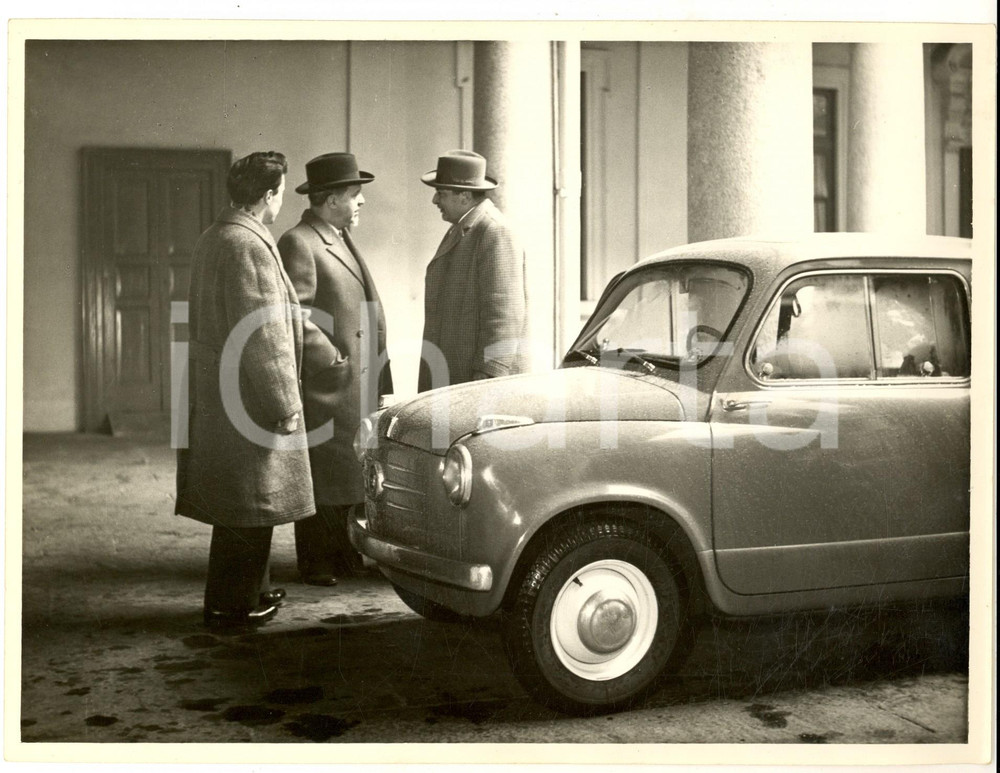 1955 NOVARA Presentazione della nuova FIAT 600 - Foto VINTAGE 24x18 cm