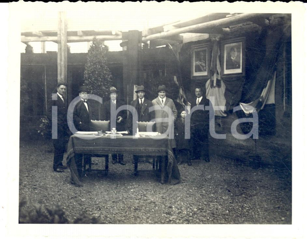 1931 MILANO Viale Sarca - Posa prima pietra "Casa dell'Invalido" *Foto 11x8 cm