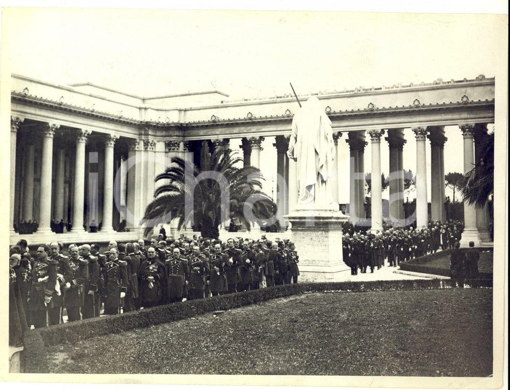 1935 ca ROMA Basilica di San Paolo Fuori le Mura - Cerimonia con ufficiali *Foto