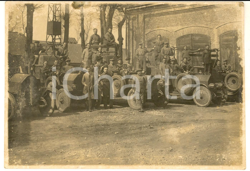 1910 ca PAVIA Officine dell'Arsenale Militare *Foto ANIMATA RARA 17x12 cm