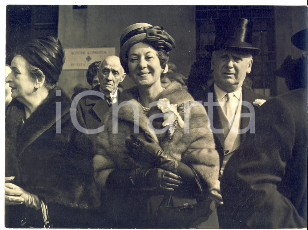 1960 ca MILANO Evento di gala presso associazione lombarda *Foto VINTAGE 24x18