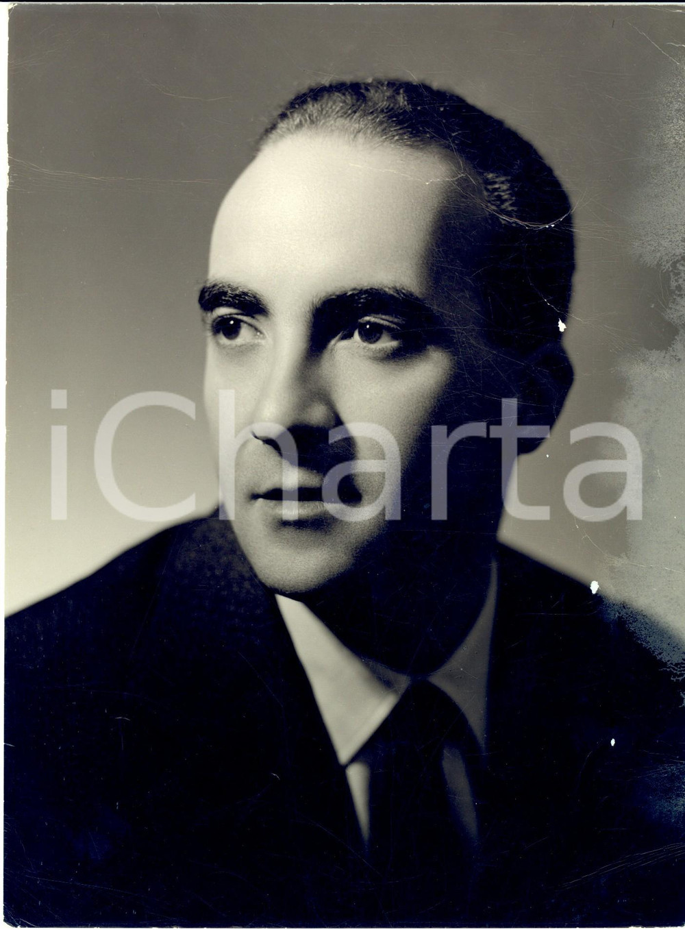 Fotografia d epoca originale 1960 ca TEATRO ALLA SCALA Francesco PRESTIA Maestro rammentatore DANNEGGIATA 1