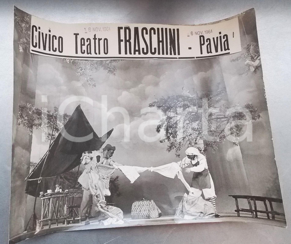 1961 PAVIA Teatro FRASCHINI "La cameriera brillante" - Foto locandina 30x24