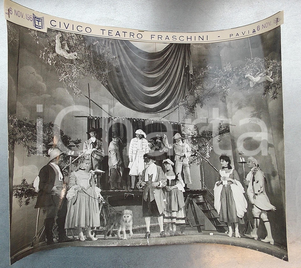 1961 PAVIA Teatro FRASCHINI "La cameriera brillante" *Foto DANNEGGIATA 30x24