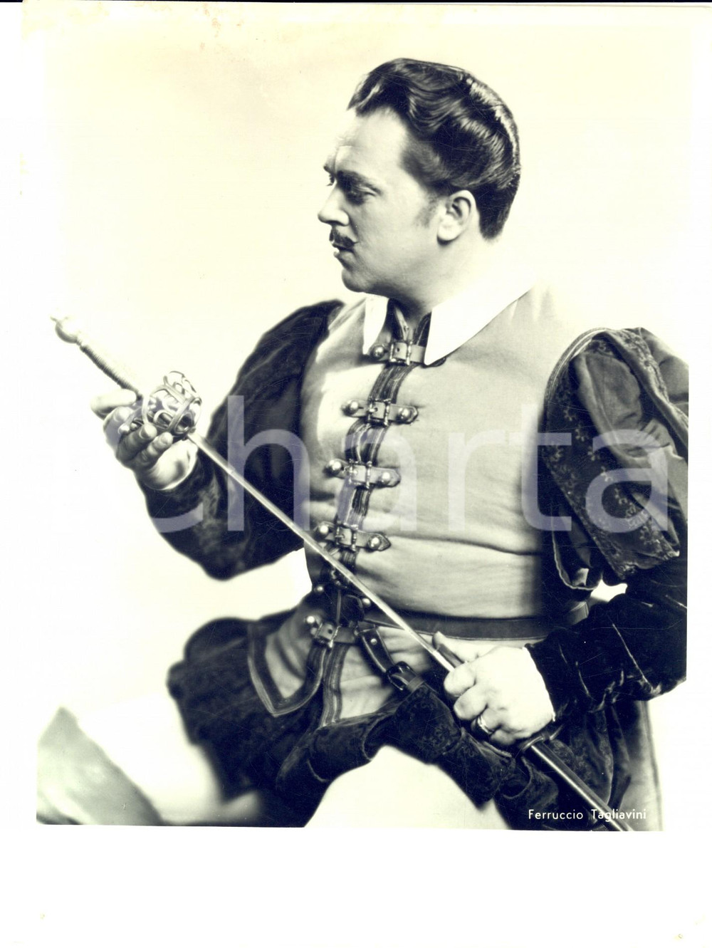 1955 ca ITALIA LIRICA Tenore Ferruccio TAGLIAVINI in costume di scena *Foto