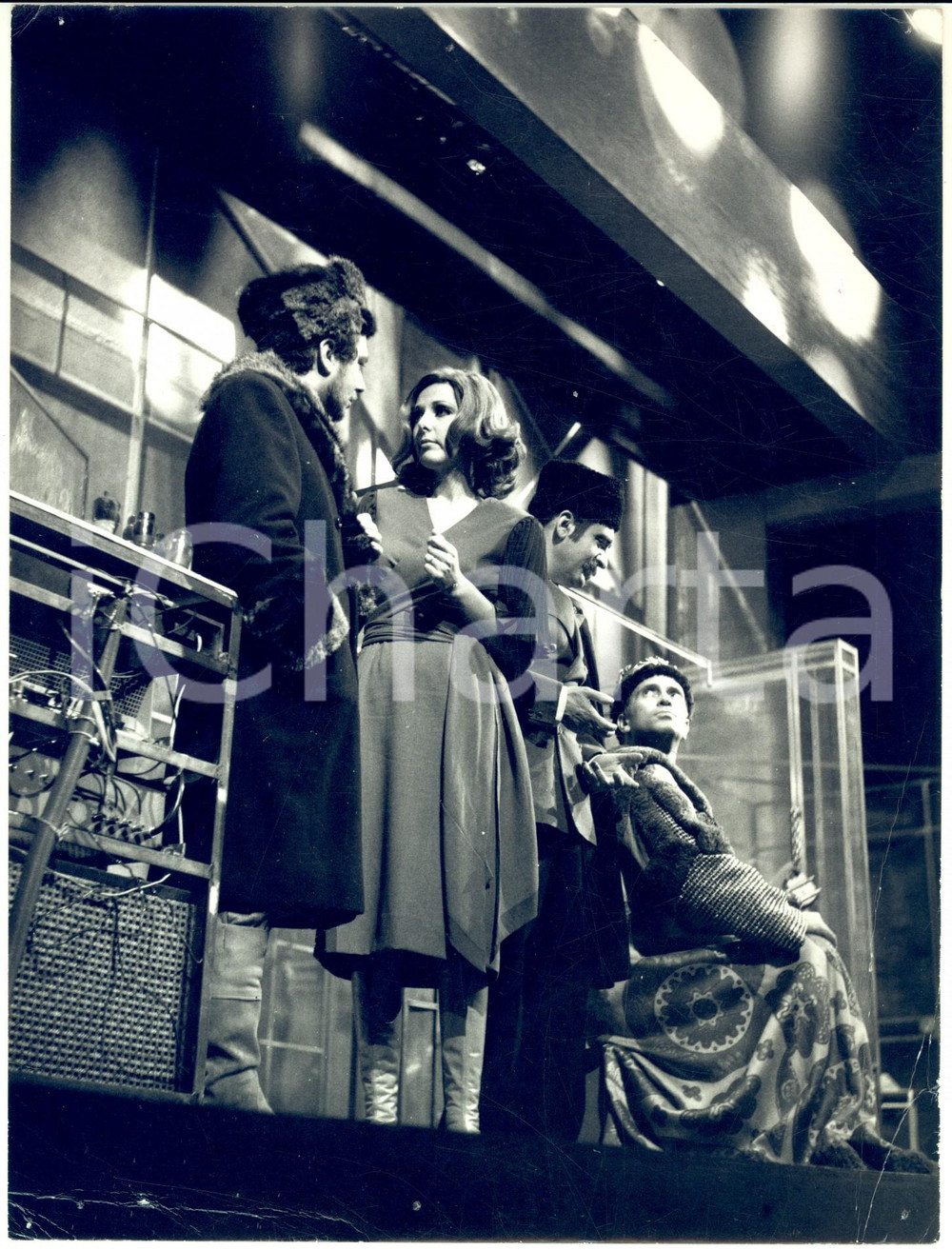 Fotografia d epoca originale 1968 CESENA TEATRO Ivan Vasilevic Aldo MASSASSO Luisella BONI Franco GRAZIOSI 1