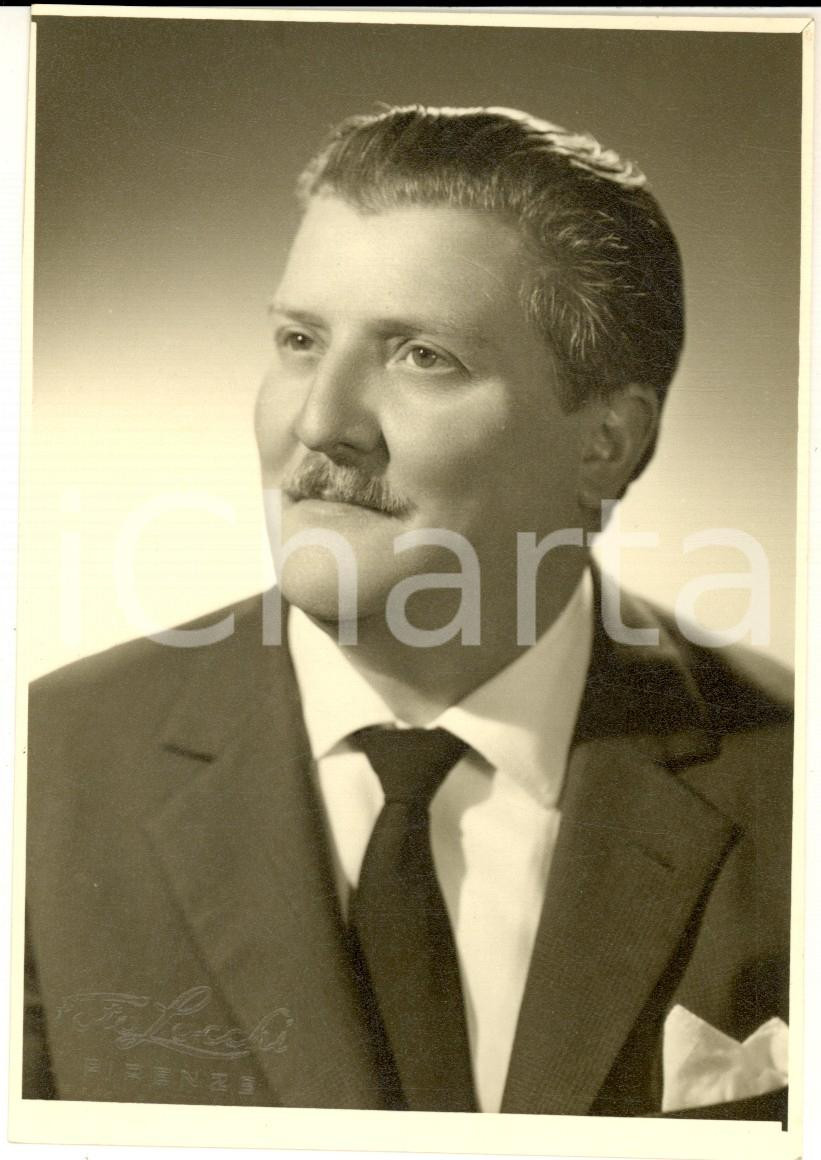 Fotografia d epoca originale 1960 ca LIRICA Ritratto di Luigi MOROSINI maestro suggeritore  Foto LOCCHI 1