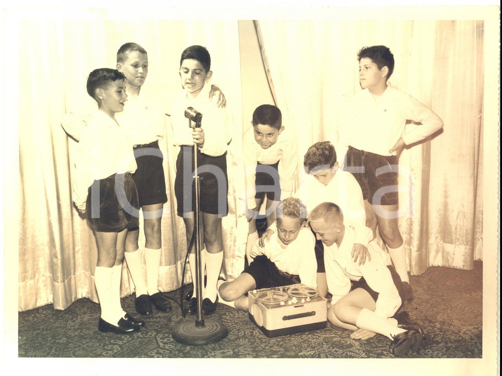 Fotografia d epoca originale 1960 ca ITALIA COSTUME Un concerto di bambini Foto VINTAGE 24x18 cm 1