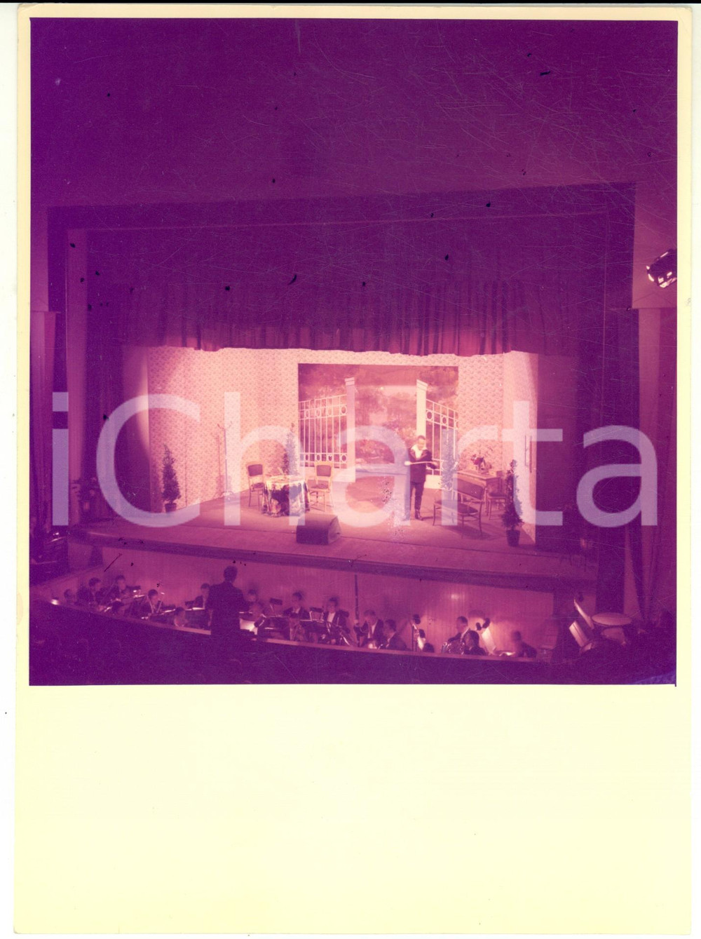 Fotografia d epoca originale 1970 ca MAGENTA Teatro Lirico  Stagione di prosa  Uno spettacolo Foto 18x24 1
