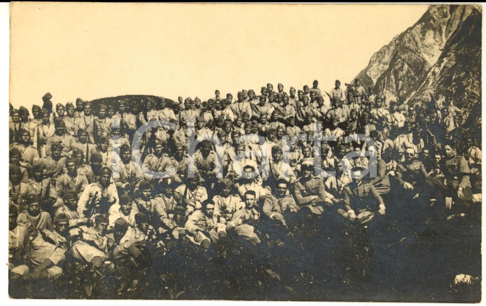 1929 REGIO ESERCITO Un battaglione in zona di montagna - Foto cartolina