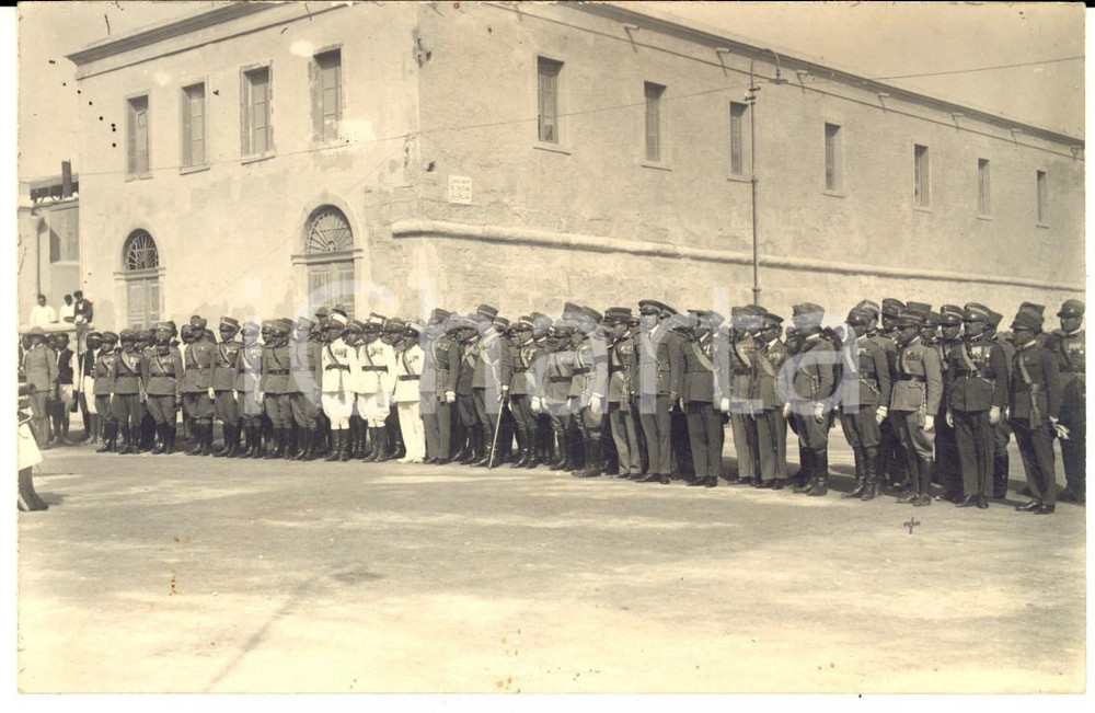 1920 ca TRIPOLI Lungomare dei Bastioni - Parata militare italiana - Foto