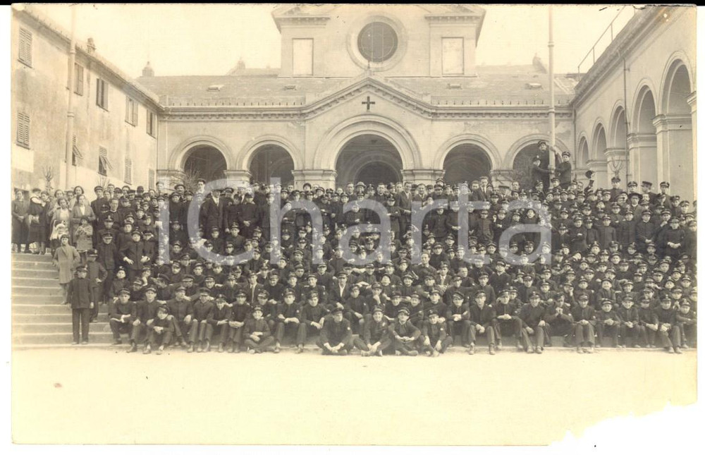 1930 ca Area di ALESSANDRIA Scolaresca presso un santuario *Foto DANNEGGIATA 