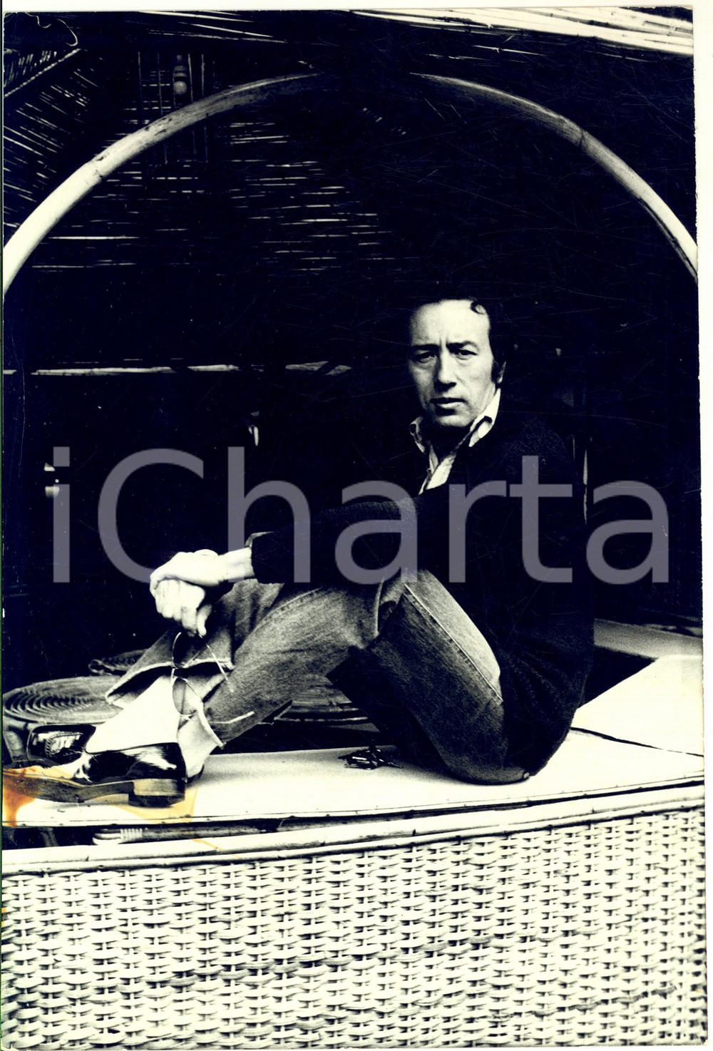 1975 ca COSTUME Ritratto del cantante Johnny SAX - Foto DANNEGGIATA 20x30 cm