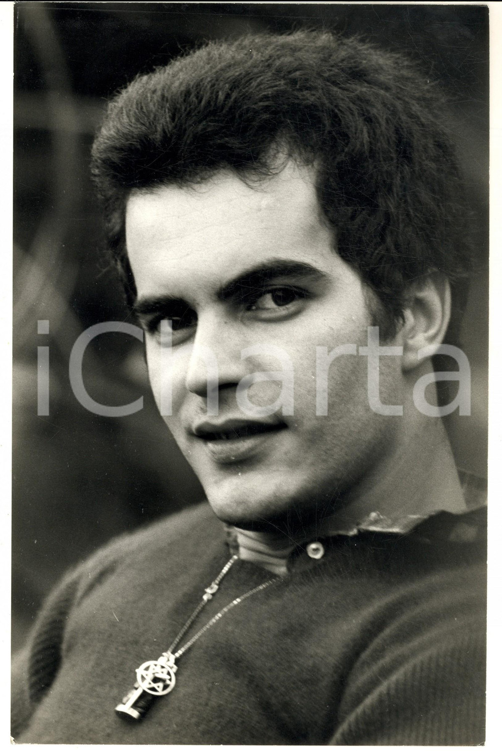 1970 ca COSTUME ITALIA Ritratto del cantante DONATELLO (1) - Foto 20x30 cm
