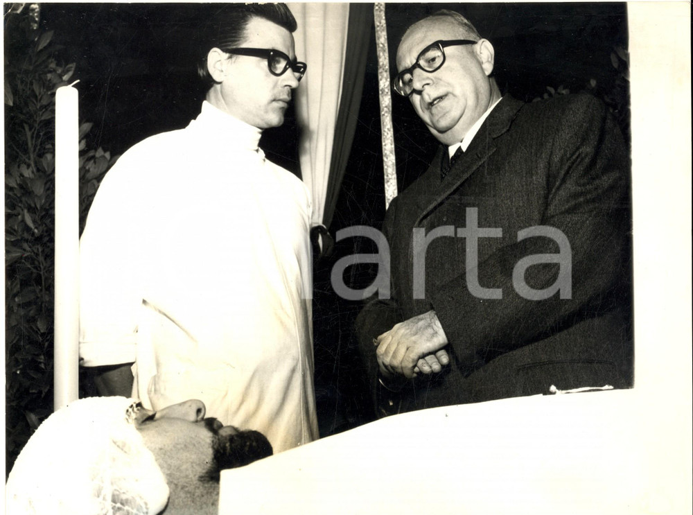 1969 MILANO ANNI DI PIOMBO Mariano RUMOR visita salma agente ANNARUMMA Foto