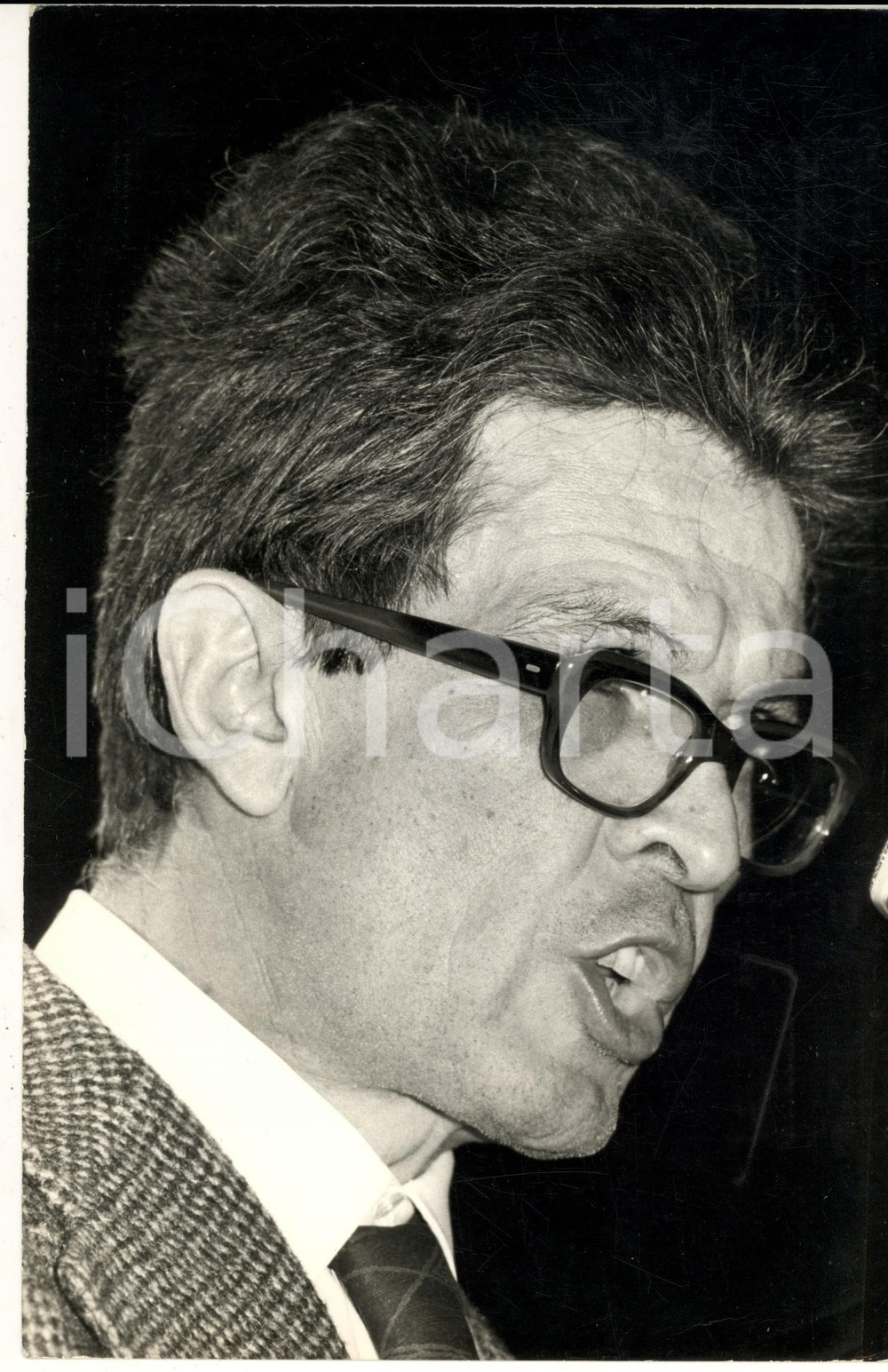 1970 ca POLITICA ITALIA PC Ritratto di Enrico BERLINGUER *Foto 20x30 cm