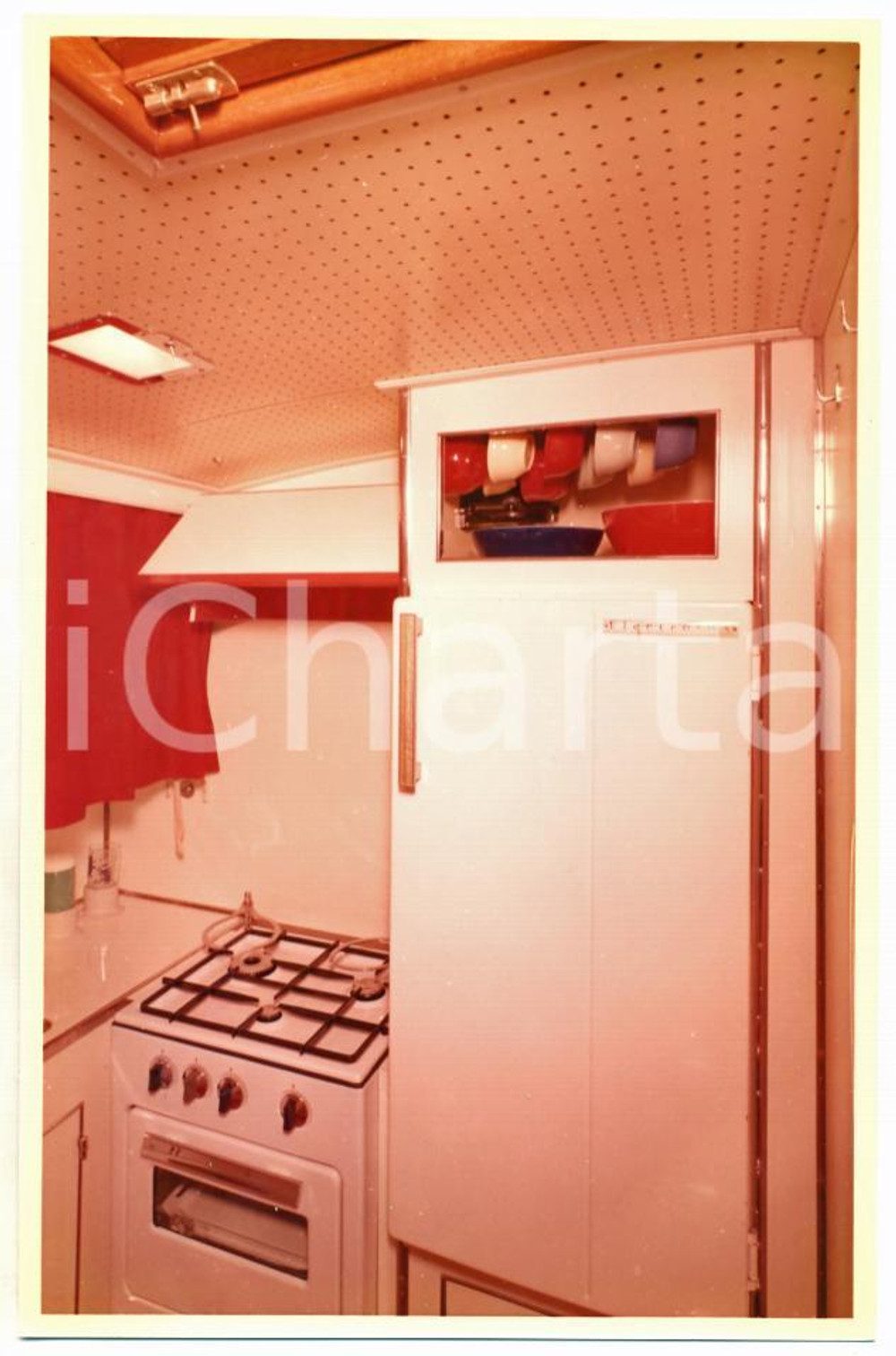 1964 GENOVA SALONE NAUTICO Cantieri navali di Chiavari - Yacht PARAGGINA Cucina