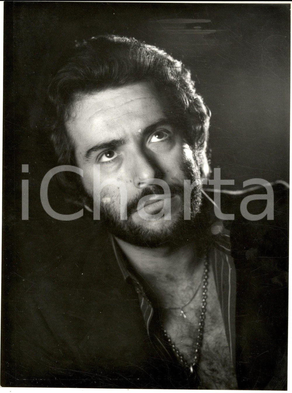 1970 ca COSTUME ITALIA Ritratto Augusto MARTELLI (4) - Foto 18x24 cm