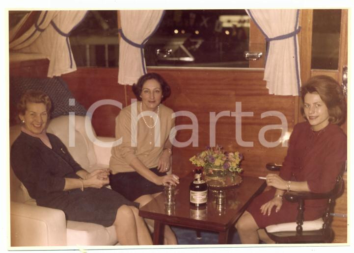 Fotografia d epoca originale 1964 GENOVA SALONE NAUTICO Visita su Yacht PARAGGINA Cantieri navali Chiavari 3 1