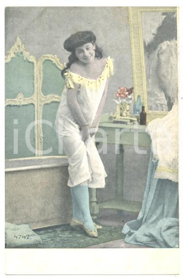 Cartolina originale da collezione 1910 ca ITALIA  COSTUME La toeletta della signora 1 Cartolina ALTEROCCA FP NV 1
